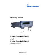 Preview for 1 page of Rohde & Schwarz NGMO1 Operating Manual