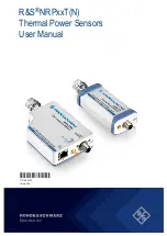 Preview for 1 page of Rohde & Schwarz NRP T Series User Manual