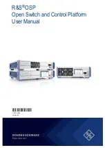 Preview for 1 page of Rohde & Schwarz OSP-B200S2 User Manual