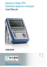 Preview for 1 page of Rohde & Schwarz R&S FPH User Manual