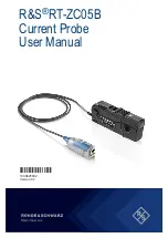 Rohde & Schwarz R&S RT-ZC05B User Manual предпросмотр