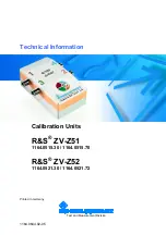 Preview for 1 page of Rohde & Schwarz R&S ZV-Z51 Technical Information