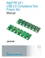 Preview for 1 page of Rohde & Schwarz RT-ZF1 Manual