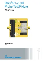 Rohde & Schwarz RT-ZF30 Manual preview