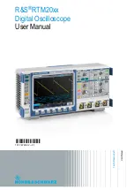 Rohde & Schwarz RTM20 Series User Manual preview