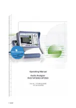 Rohde & Schwarz Smart Instruments UP300 Operating Manual preview