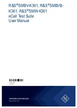 Rohde & Schwarz SMBV-K361 User Manual preview