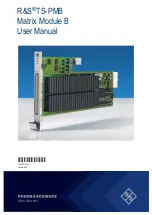 Rohde & Schwarz TS-PMB User Manual preview