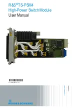 Preview for 1 page of Rohde & Schwarz TS-PSM4 User Manual