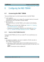 Preview for 30 page of Rohde & Schwarz TSMA6 Series Getting Started