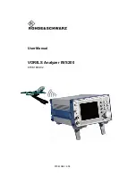 Preview for 1 page of Rohde & Schwarz VOR/ILS Analyzer EVS200 User Manual