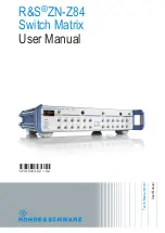 Preview for 1 page of Rohde & Schwarz ZN-Z84 User Manual