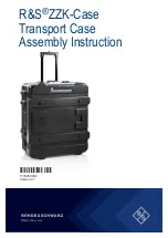 Rohde & Schwarz ZZK-Case Assembly Instruction Manual preview