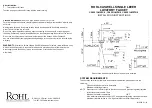 Preview for 1 page of Rohl CA2201LMAPC-2 Installation Instructions