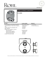 Preview for 1 page of Rohl ECLISSI EC16W1 Installation Instructions Manual