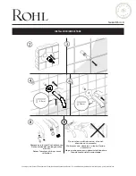 Предварительный просмотр 11 страницы Rohl ECLISSI EC16W1 Installation Instructions Manual