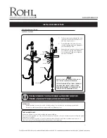 Preview for 5 page of Rohl G7545LM Manual