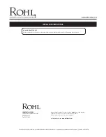 Preview for 6 page of Rohl G7545LM Manual