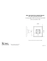 Rohl MATHESON ML2013LMAPC Installation Instructions предпросмотр