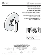 Rohl Miscelo MI12W2SDSTN Instruction Manual предпросмотр