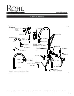 Предварительный просмотр 2 страницы Rohl Perrin & Rowe U.4846LS-2 Installation Instructions