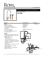 Preview for 1 page of Rohl Perrin & Rowe U.KIT1625L Manual