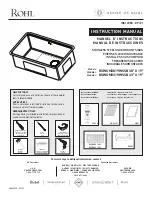 Preview for 1 page of Rohl RUWUM3019WSSB Instruction Manual