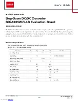 Preview for 1 page of Rohm BD9A301MUV-EVK-001 User Manual