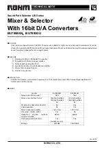 Preview for 1 page of Rohm BU7858KN Technical Note