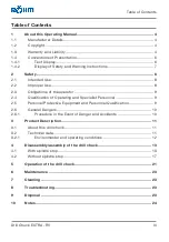 Preview for 3 page of Rohm EXTRA-RV Translation Of The Original Operating Manual