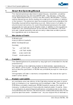 Preview for 4 page of Rohm EXTRA-RV Translation Of The Original Operating Manual