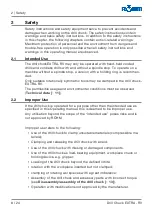 Preview for 8 page of Rohm EXTRA-RV Translation Of The Original Operating Manual