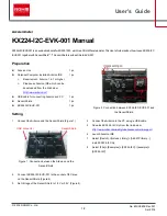 Rohm KX224-I2C-EVK-001 Manual preview