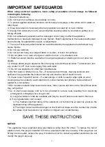 Preview for 2 page of Rohnson R-2450 Operation Manual