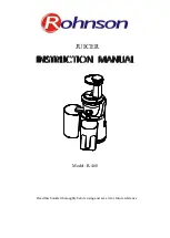 Rohnson R-460 Instruction Manual preview