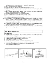 Preview for 4 page of Rohnson R-545 Instruction Manual