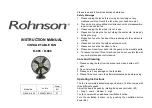 Preview for 1 page of Rohnson R-865 Instruction Manual