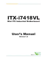 Предварительный просмотр 2 страницы ROHS ITX-i7418VL User Manual