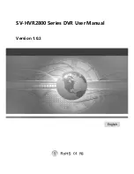 ROHS SV-HVR2800 series User Manual preview