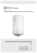 Предварительный просмотр 1 страницы Rointe 8436045911261 Instruction & Installation Manual