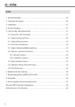 Preview for 22 page of Rointe ecodeisgn SYGMA SRF0500RAD2 Installation And User Manual