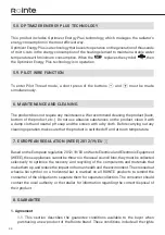 Preview for 34 page of Rointe ecodeisgn SYGMA SRF0500RAD2 Installation And User Manual