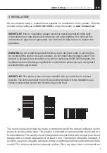 Preview for 9 page of Rointe ecodesign ZOCCA OVAL Installation And User Manual