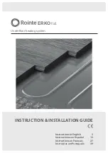 Rointe ERKO foil Instruction & Installation Manual preview