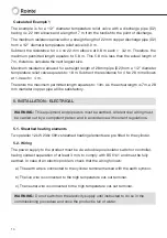 Preview for 10 page of Rointe Geneva 050DHW4 User Manual