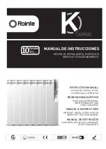 Rointe K series Instruction Manual предпросмотр