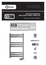 Rointe KYROS KTI030SE 3 Series Instruction Manual preview