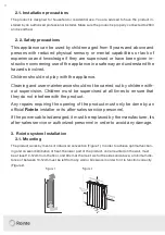 Preview for 4 page of Rointe OLYMPIA ORI0500RAD Instruction & Installation Manual