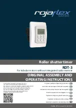 rojaflex RDT-3 Original Assembly And Operating Instructions preview