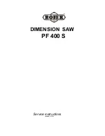 ROJEK PF 400 S Service Instructions Manual предпросмотр